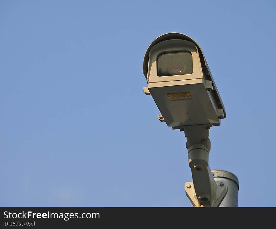 Cctv camera for watching in suny day. Cctv camera for watching in suny day