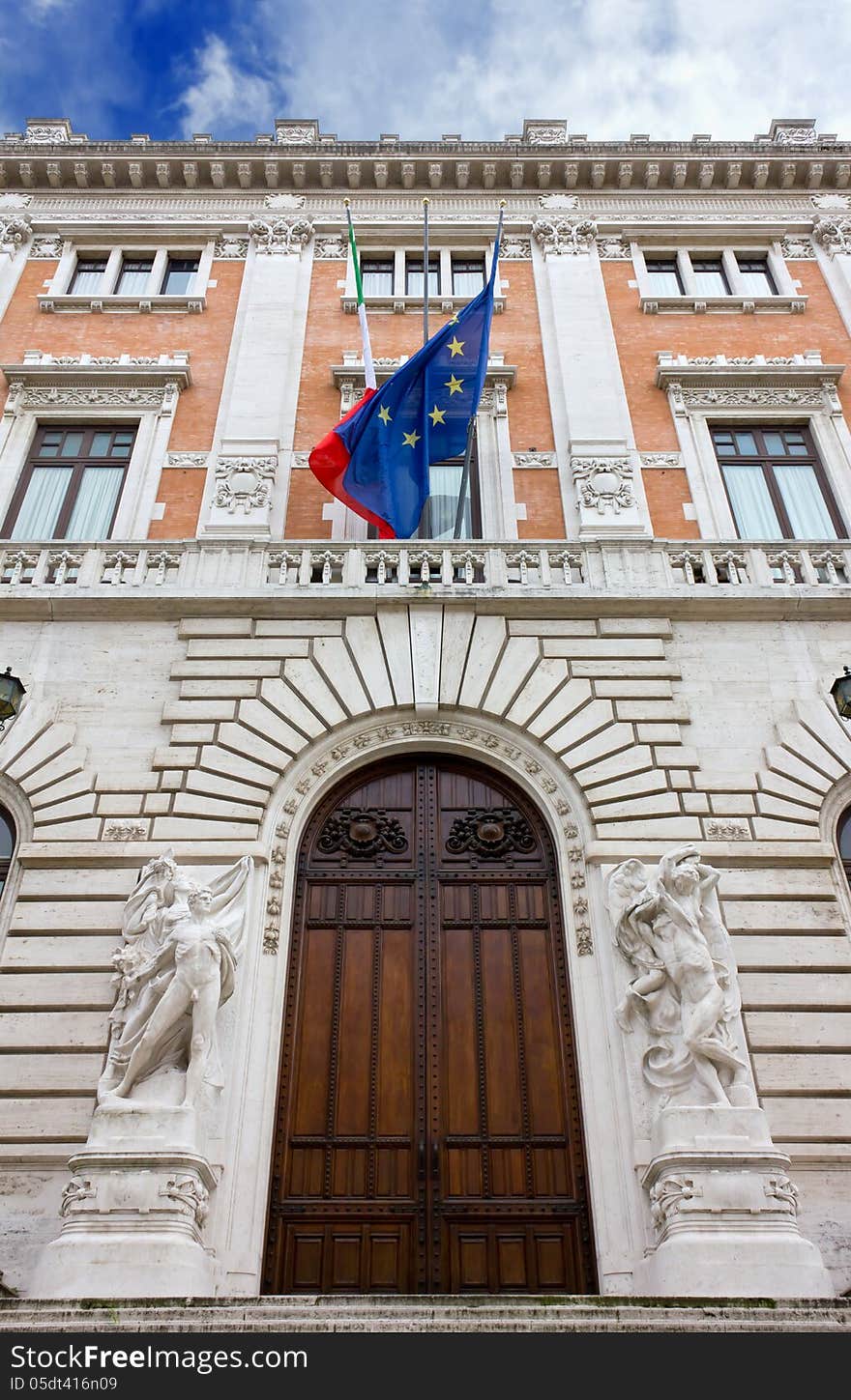 Rear Facade of Montecitorio Palace