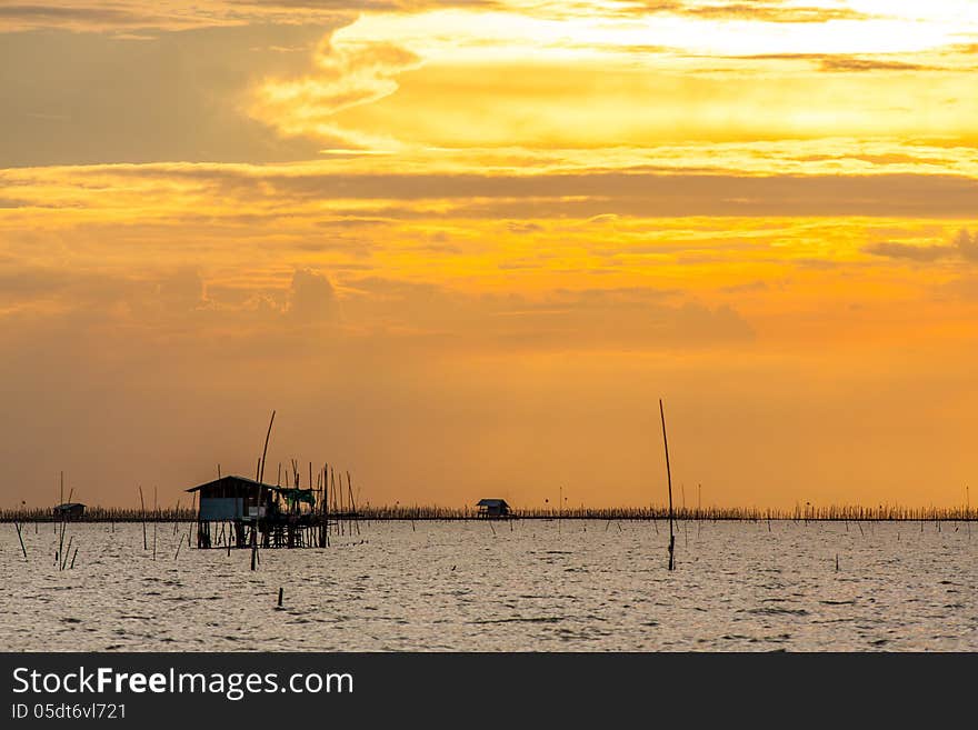 Sunset seascape, Samed island