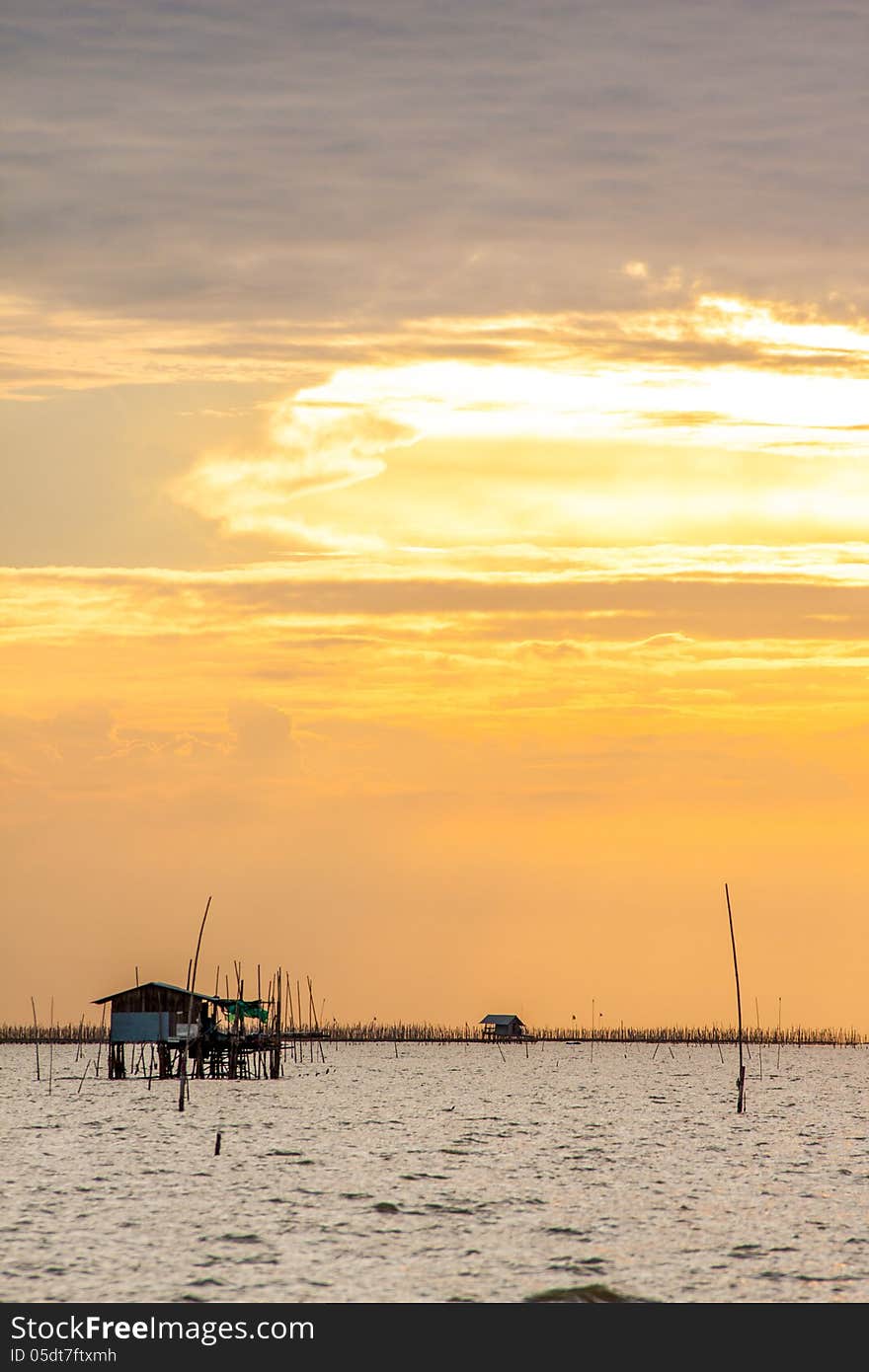 Sunset seascape, Samed island