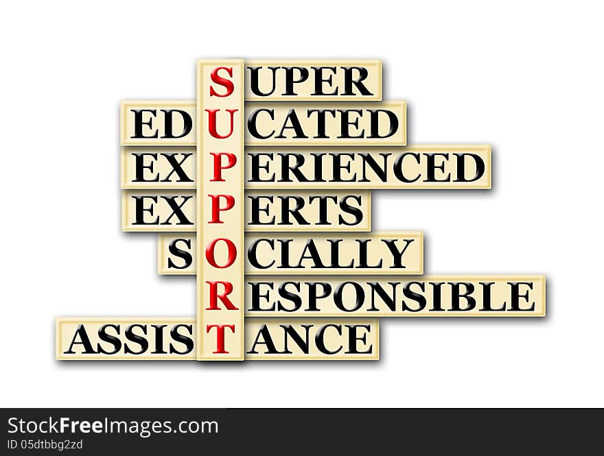 Acronym concept of Support and other releated words