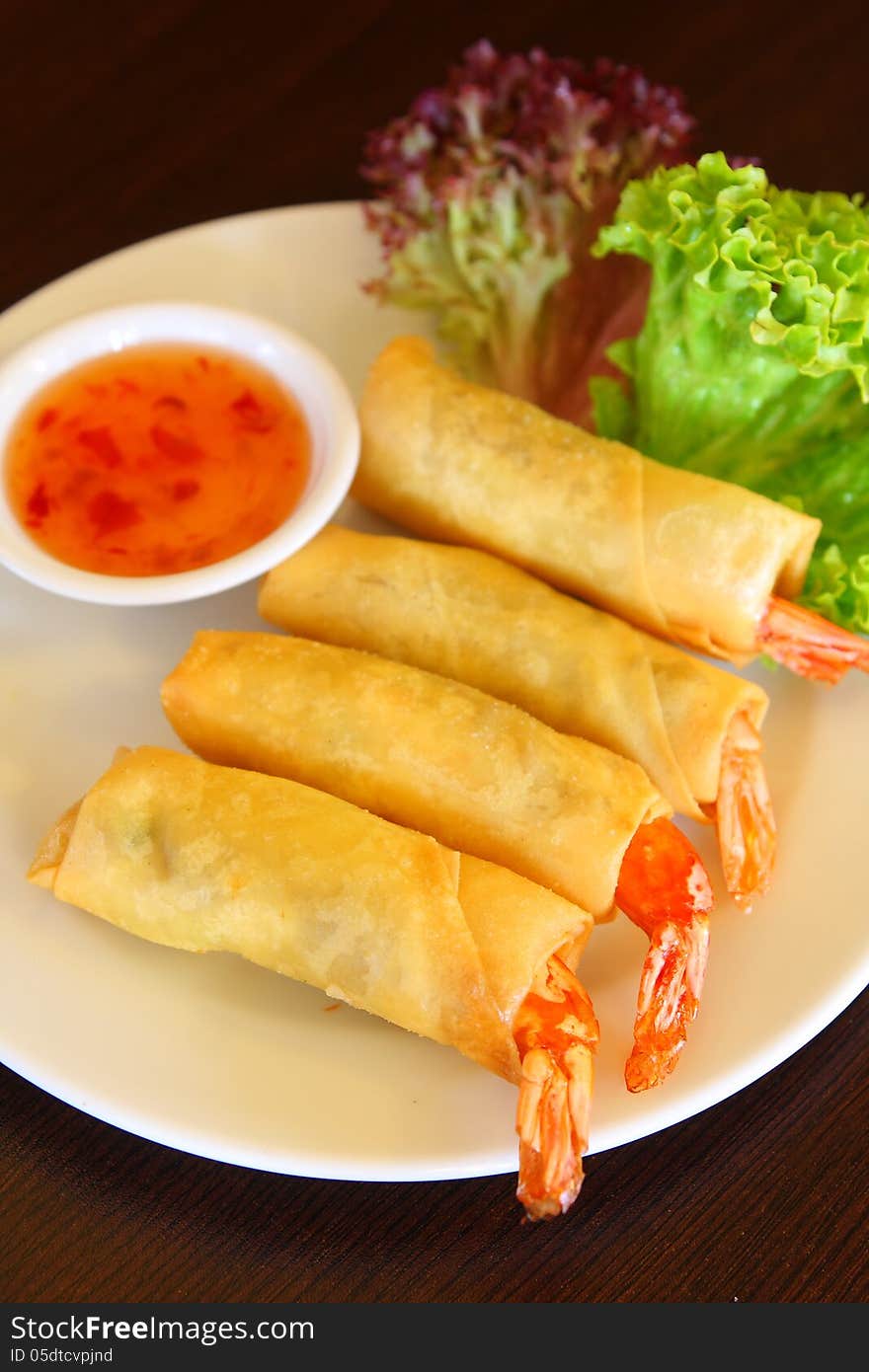 Spring roll prawn