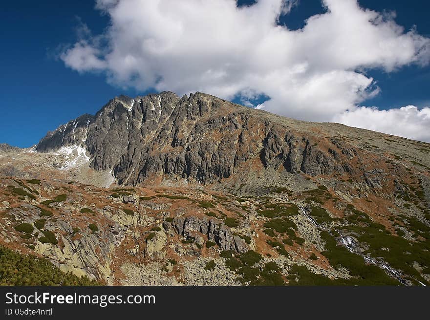 View of the Slovak mountains. View of the Slovak mountains