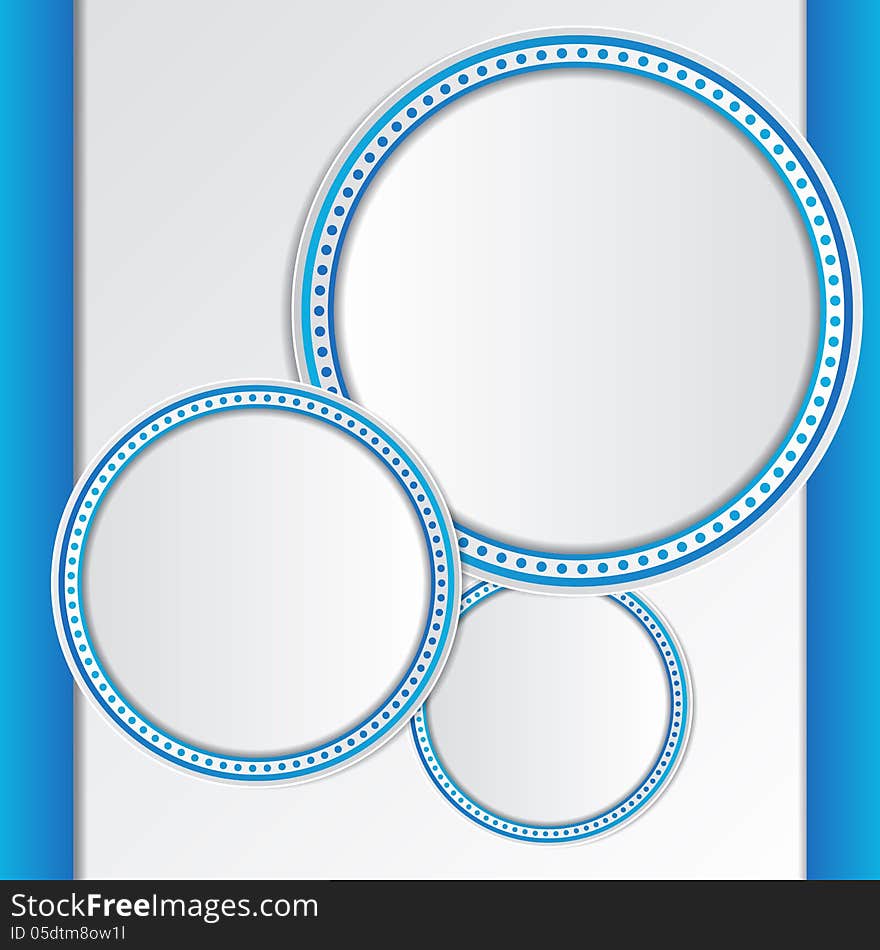 An abstract blue frames on white background. An abstract blue frames on white background