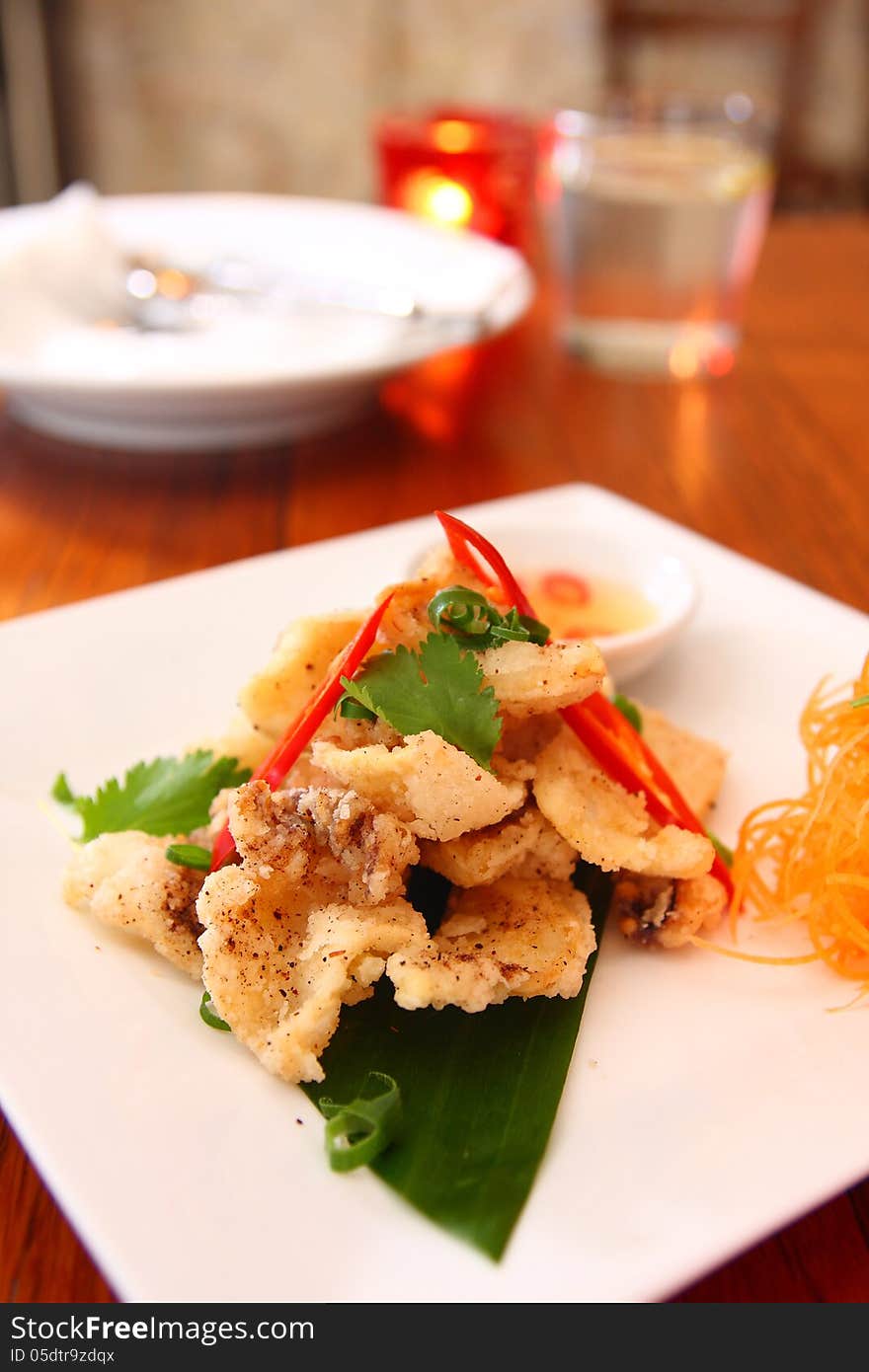 Salt and pepper squid