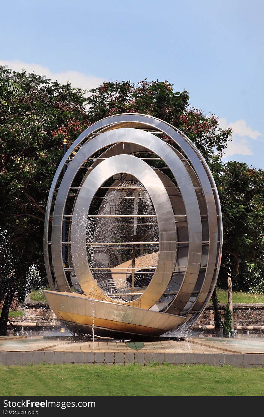 The fountain in Georg Town. Penang island