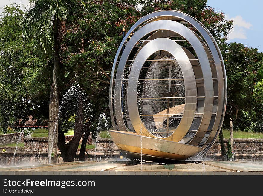 The fountain in Georg Town. Penang island