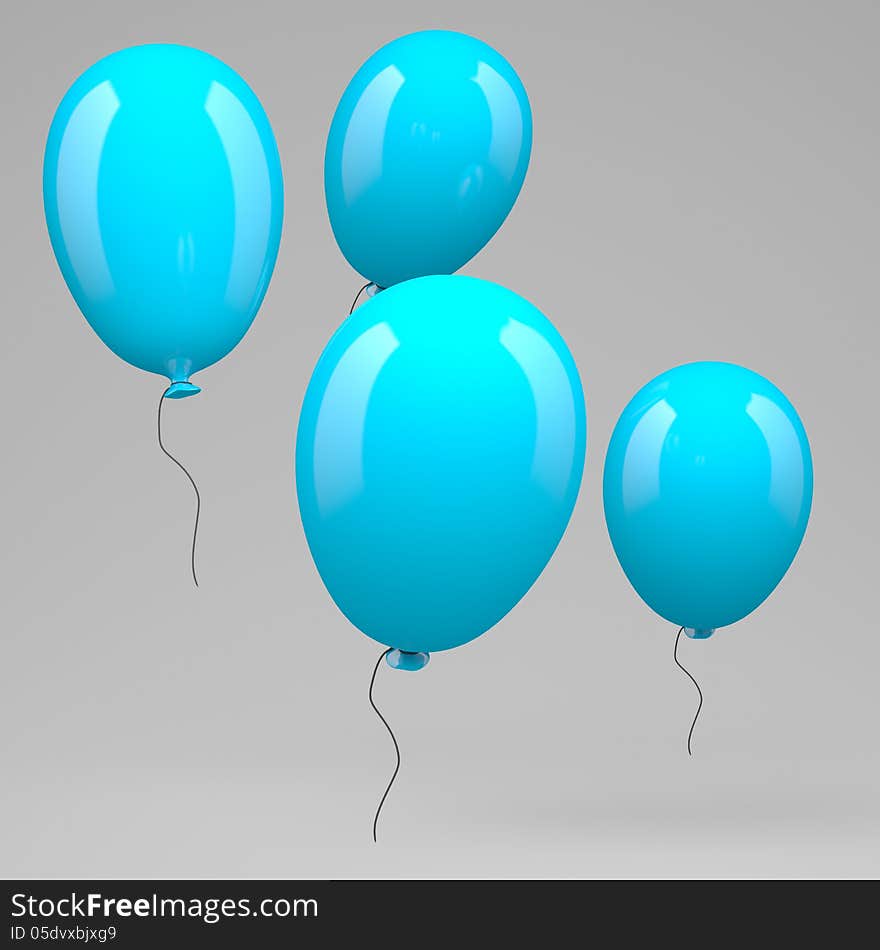 Blue Balloons