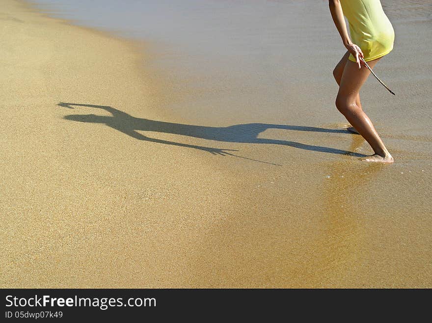 Shadow on the sand