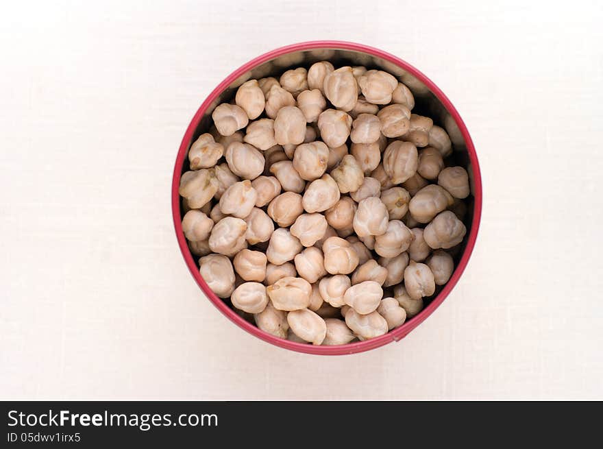 Chick-pea in a jar