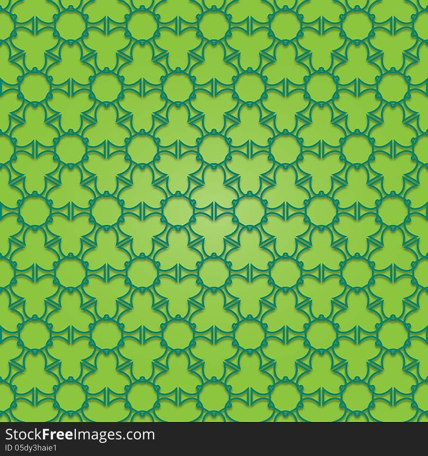 Abstract green hexagonal pattern created with crosses. Abstract green hexagonal pattern created with crosses