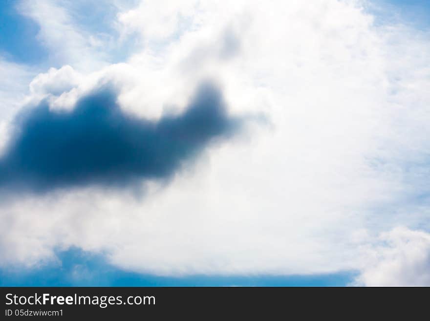 Blue sky with white clouds