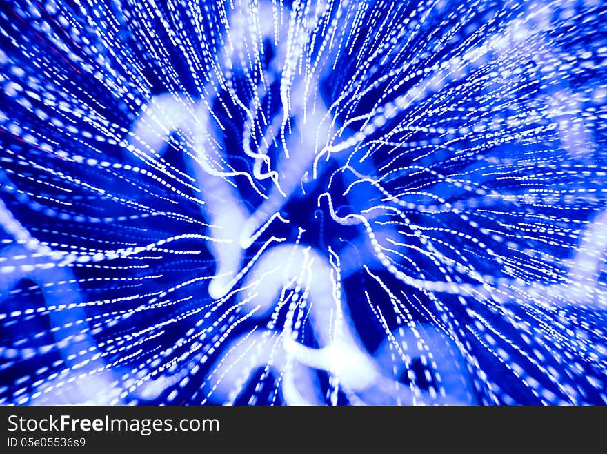 Abstract blue light in motion background. Abstract blue light in motion background