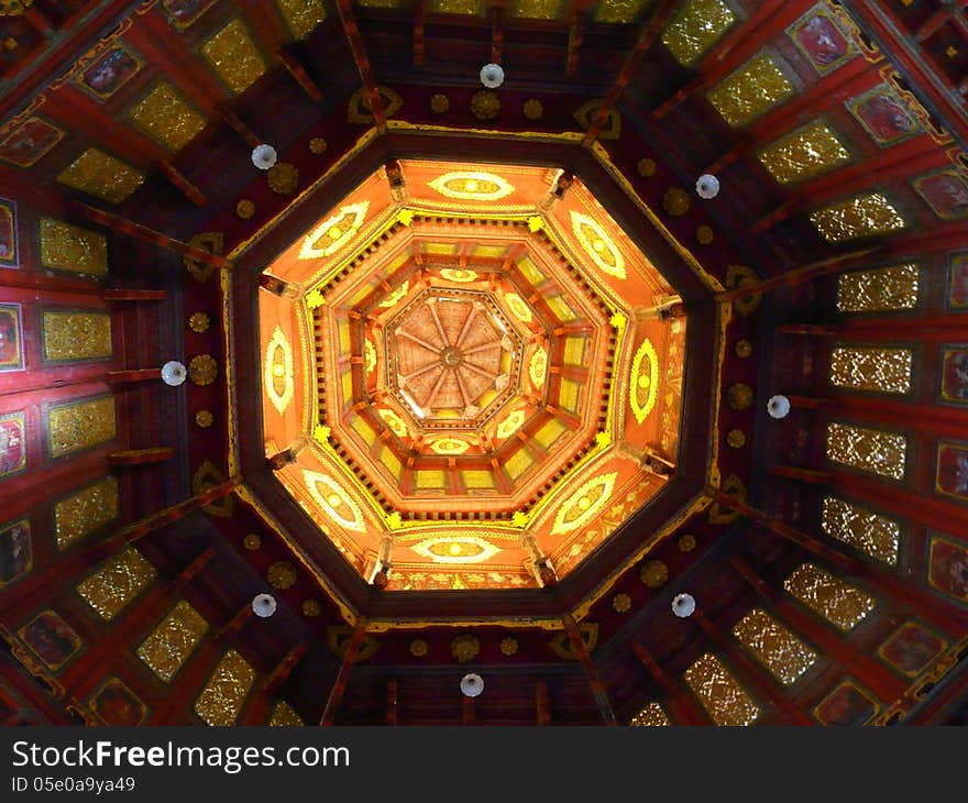 Ant Eyes View of Pagoda Interior