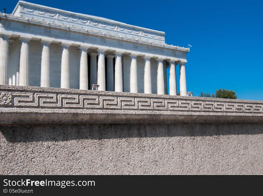 Abraham Lincoln Memorial in Washington DC USA