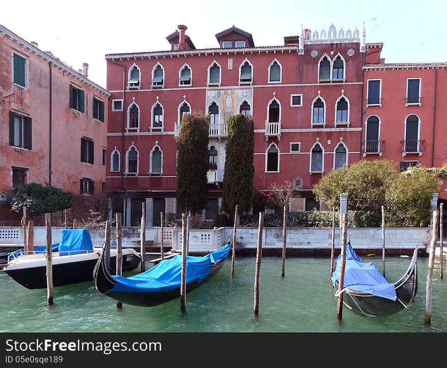 Gondolas In Venice