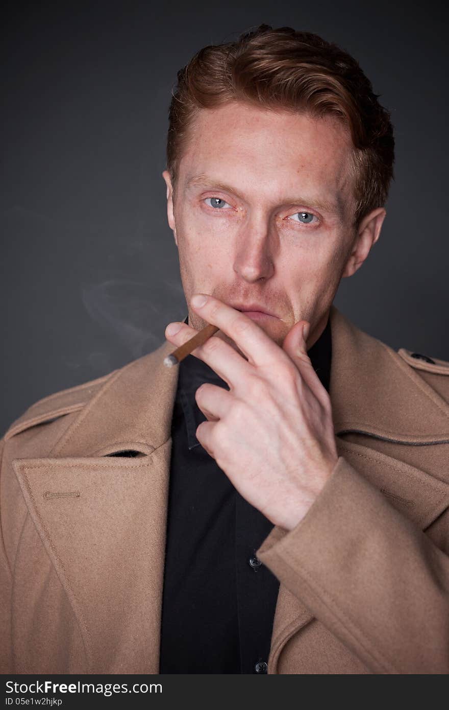 Elegant Man With A Cigar