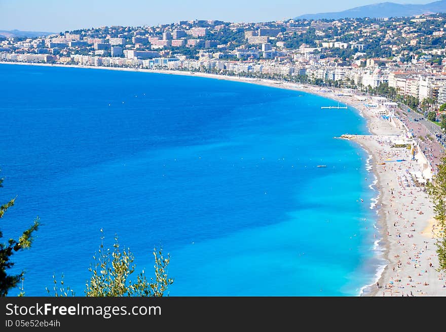 Great coast view of french riviera, Nice. Great coast view of french riviera, Nice