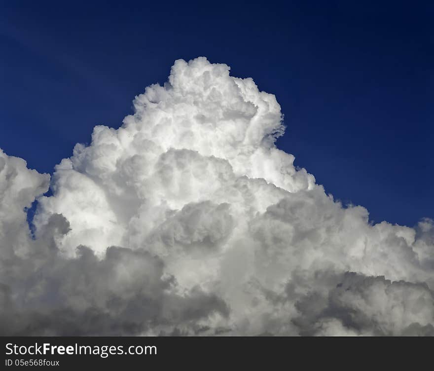 Cloud top shined with the sun. Cloud top shined with the sun.