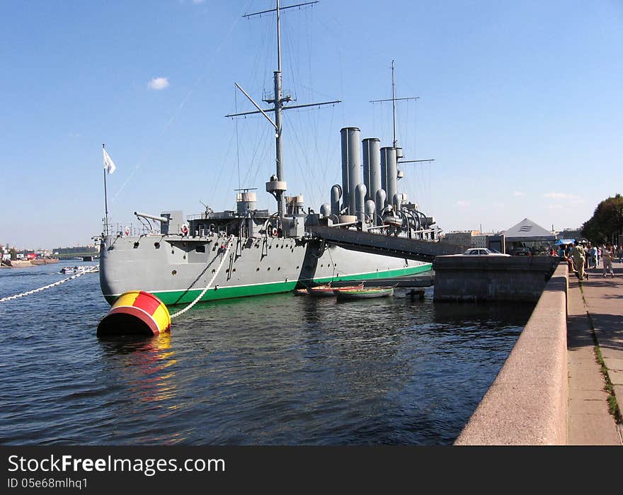 Cruiser Monument In St. Petersburg