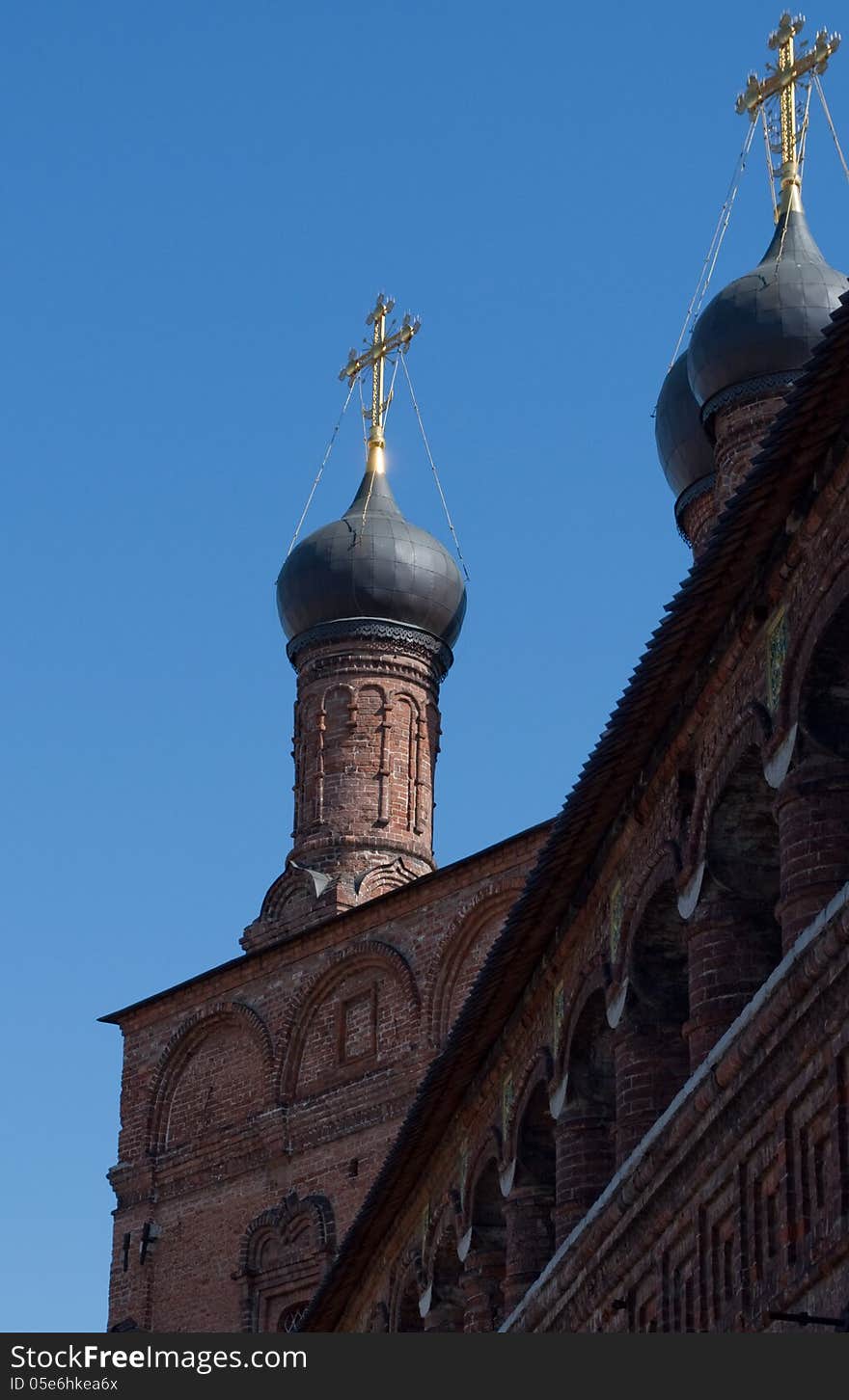 Kruticky Patriarchal farmstead. The dome of the assumption Cathedral.