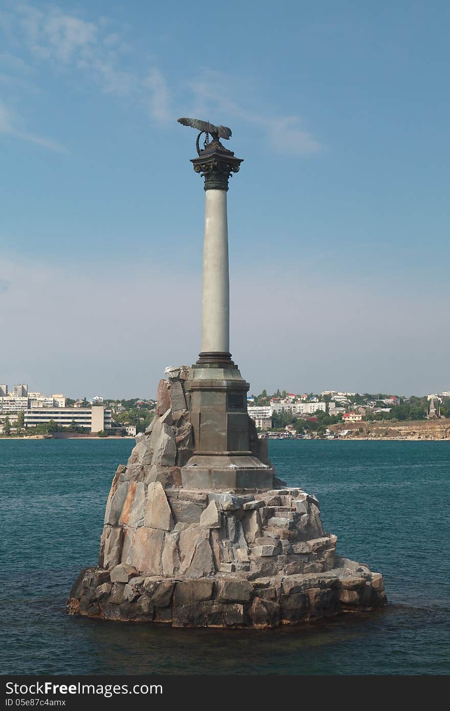 The Sunken Ships Monument. Sevastopol. Crimea.