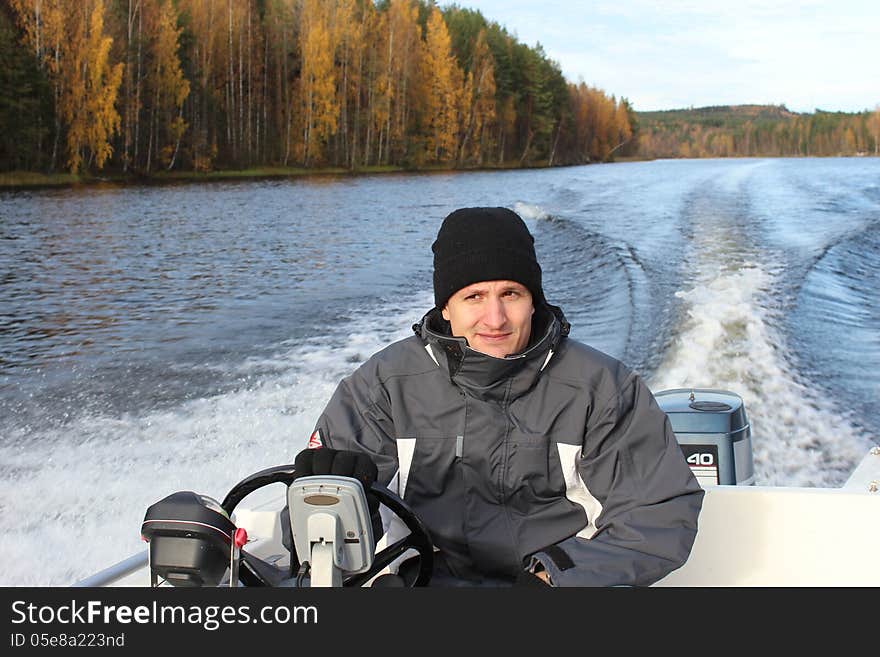 Man in a boat