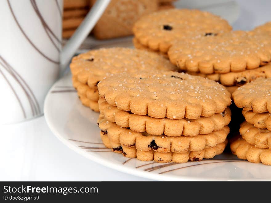 Biscuits On A Plate