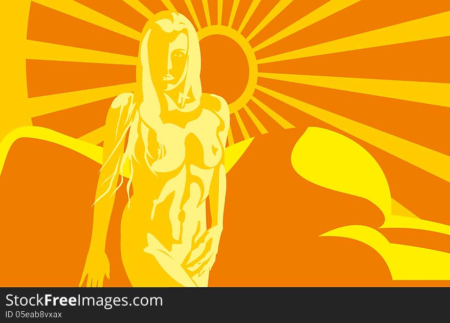 Nude Women In Sun Rays