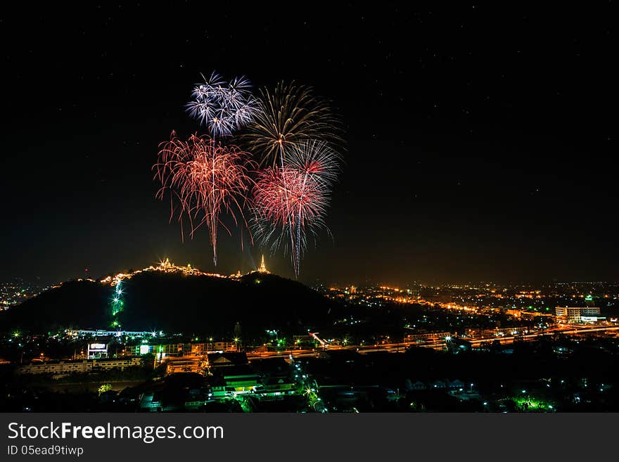 Nightscape of phetchaburi