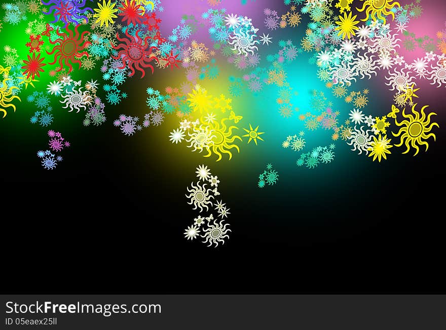 Abstract colorful bokeh defocused lights background. Abstract colorful bokeh defocused lights background