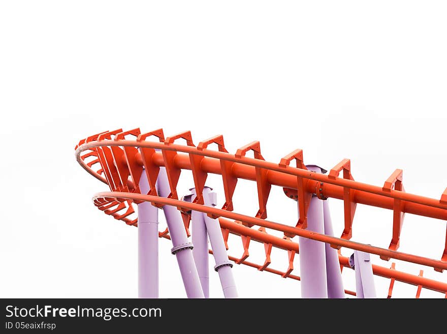 A segment of a roller coaster in Siam Park Thailand