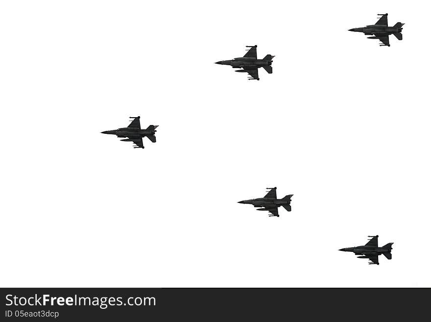 Armed fighter jets