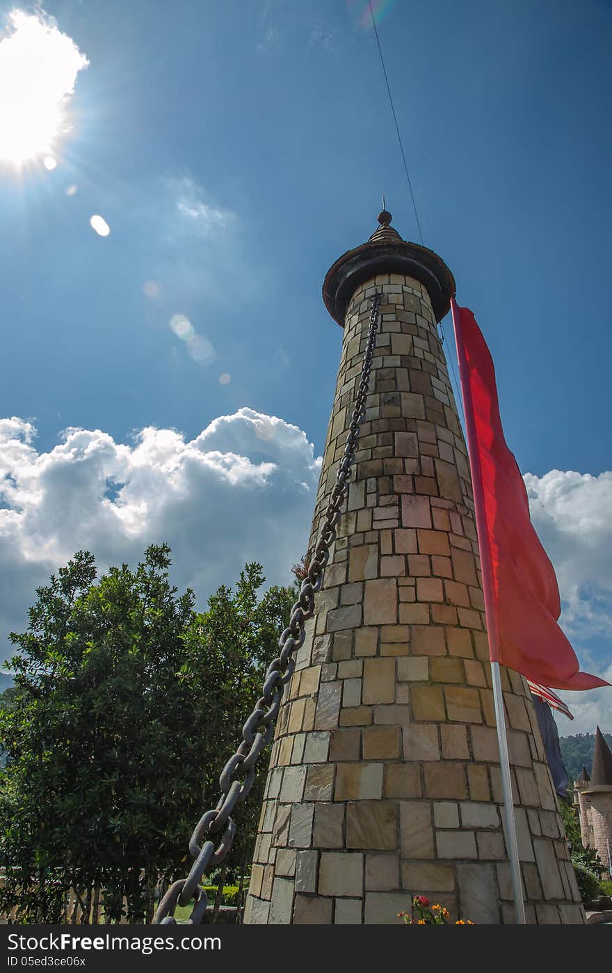 Colorful Brick Tower