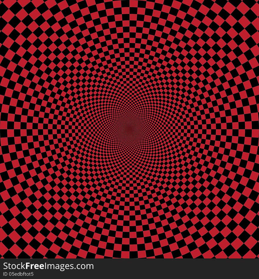 Abstract Red Checkerd Background