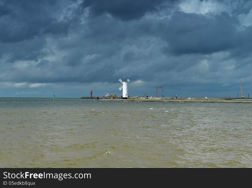 Lighthouse On Baltic Coast