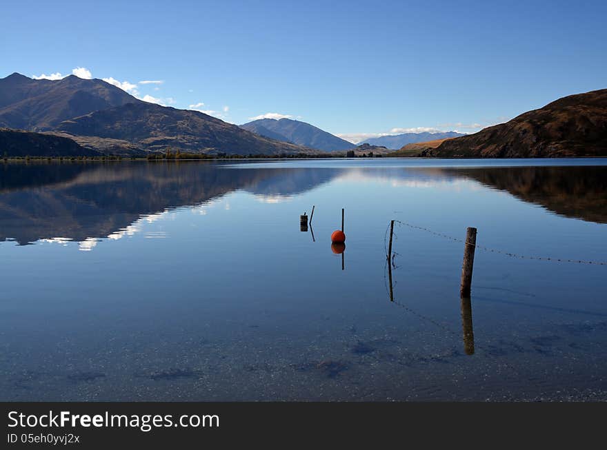 Lake Wanaka Autumn Reflections, Otago New Zealand