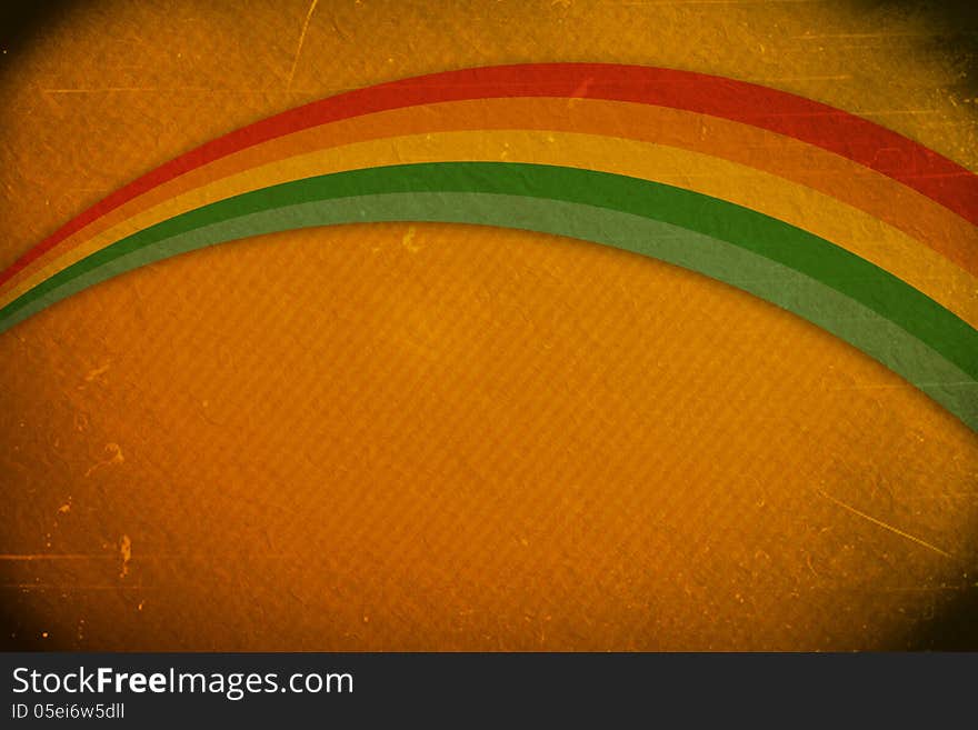 Retro effect background with the rainbow. Retro effect background with the rainbow