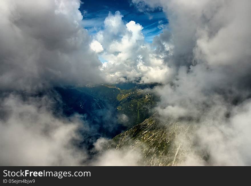 View of the Slovak mountains. View of the Slovak mountains