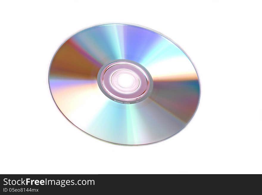 Photography of a isolated cd rom