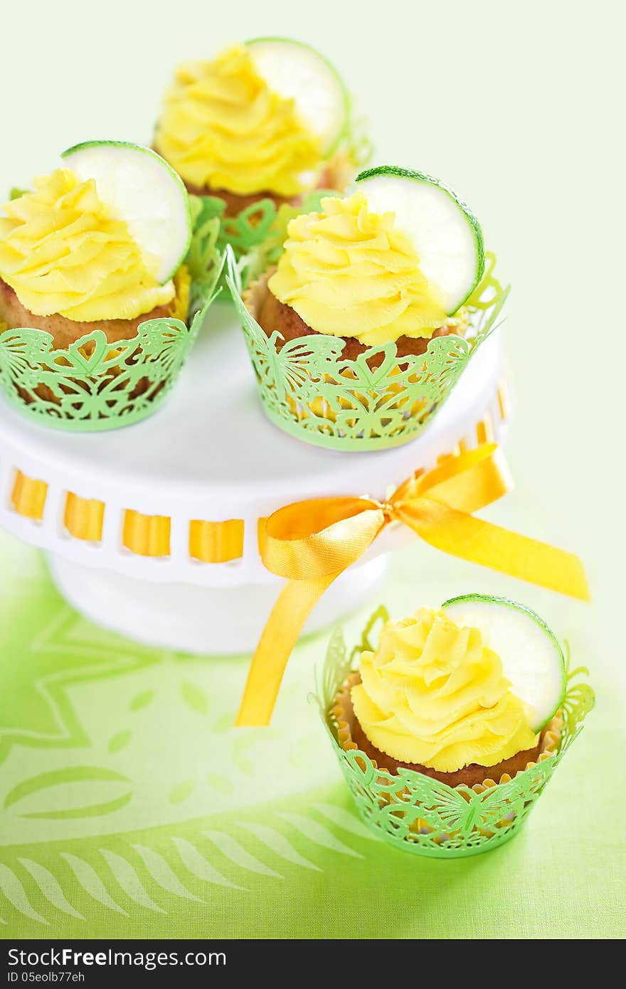 Lime cupcake