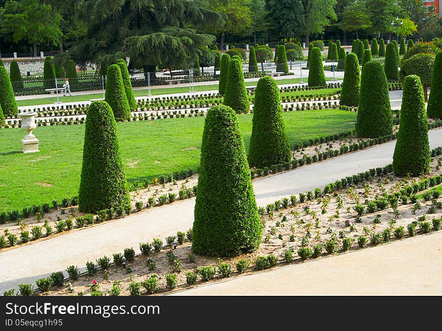 Saved natural parks in Europe trees and statues. Madrid. Saved natural parks in Europe trees and statues. Madrid