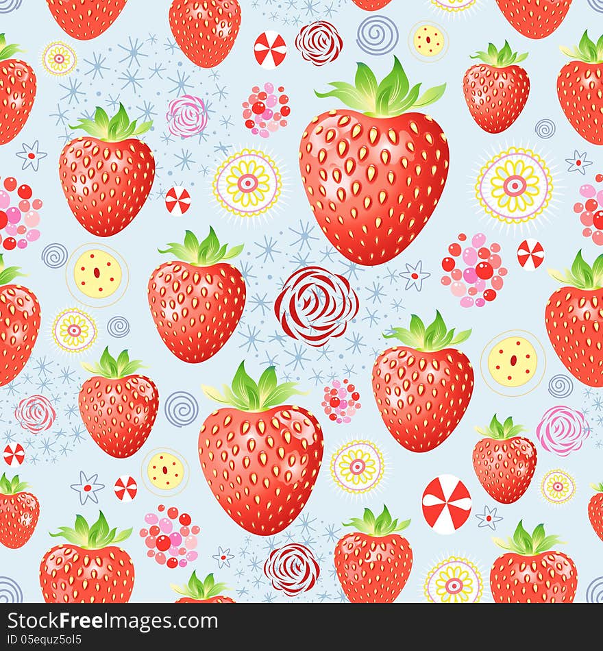 Texture Of A Delicious Strawberry