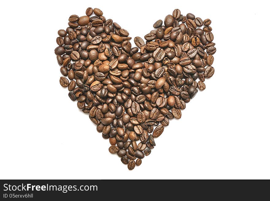 Heart Shape Coffee Beans