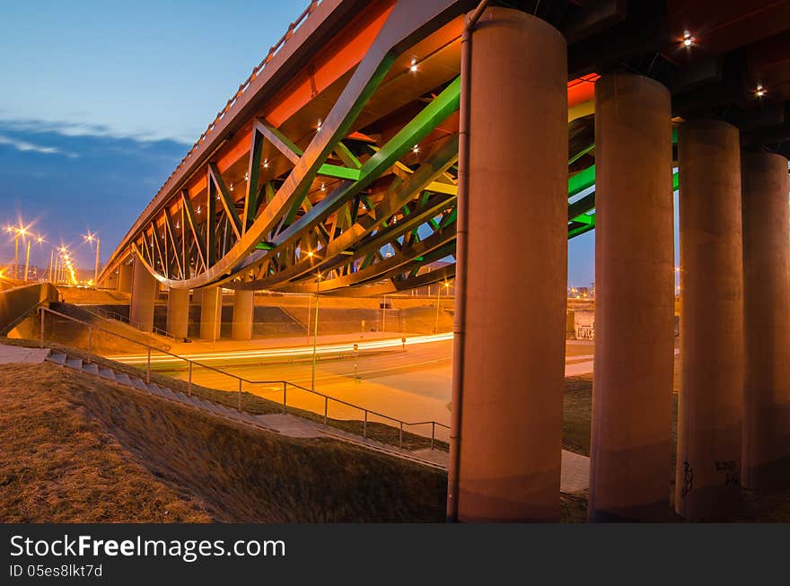 Gerosios vilties viaduct in Vilnius