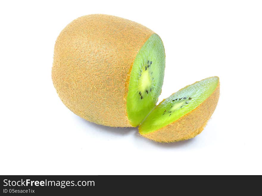 Kiwi on a white background