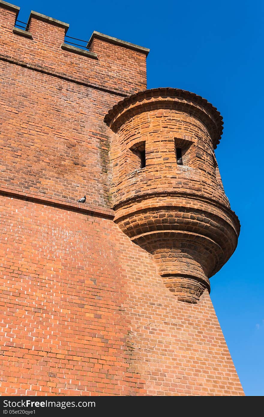 Fortifications Surrounding Wawel Royal Castle In Krakow