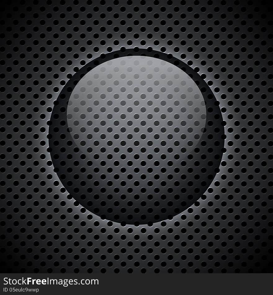 Metal circular grid. Abstract background. EPS10