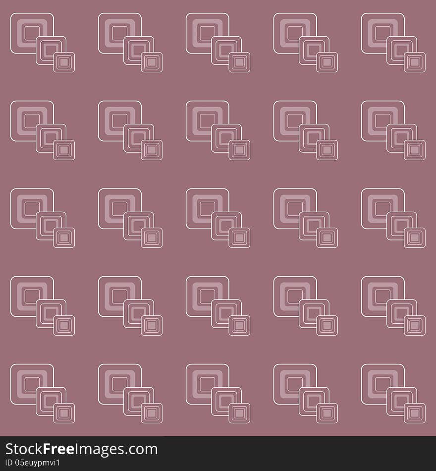 Vector pattern from three squares. Vector pattern from three squares