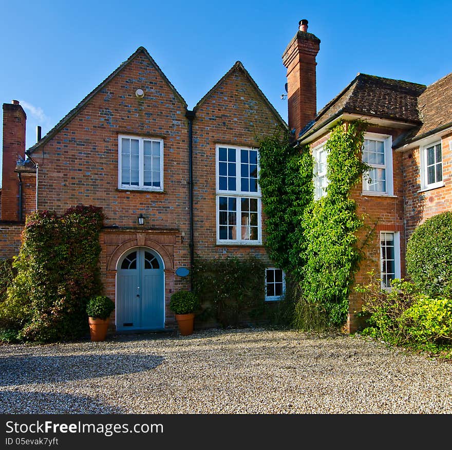 Quaint Timber Framed House in a Rural English Village. Quaint Timber Framed House in a Rural English Village